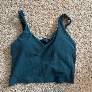lululemon Jasper green ribbed align tank